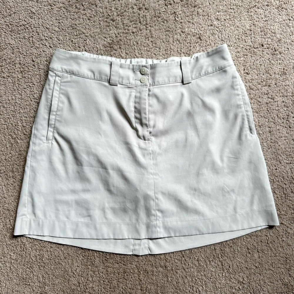Nike Golf Skort Women’s 12 (34x16) Tour Performance Dri-Fit Skirt Beige